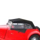 Side windows for MG TC convertible in Vinyl