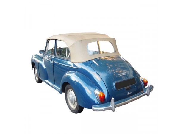 Soft top Morris Minor convertible in Alpaca, soft bezel