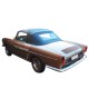 Capote auto Renault Floride cabriolet en Alpaga avec lunette arrière en PVC