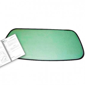 Tylna szyba adaptowalna do miękkiego dachu Renault R19 (1992-1997) - Green crystal 93,5 x 46,8 cm