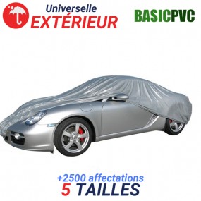 Universal exterior car cover protection in PVC - BASIC PVC