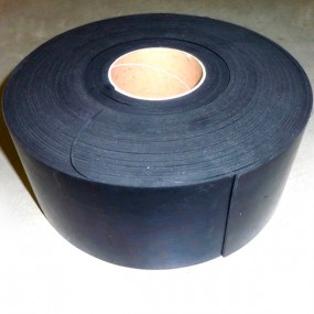 Black smooth rubber band width 10cm