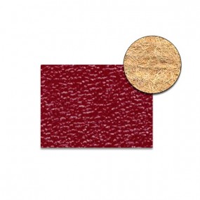 Revestimento (estofamento) vinílico de granito vermelho sobre feltro