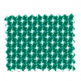 Tissus motif étoiles vert en 140 cm