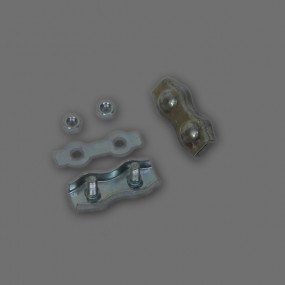 Serre câble plat avec 2 boulons pour câble de 4mm