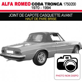 Tappo anteriore guarnizione cofano (parte superiore del parabrezza) Alfa Romeo Serie II Coda Tronca