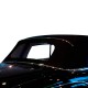 Chrome strip for convertible top Mercedes 220S / SE type W128