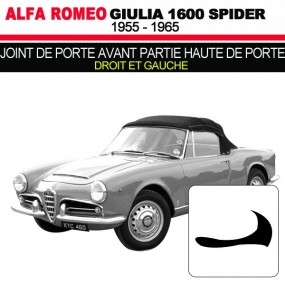 Joint de porte avant partie haute de porte droit et gauche cabriolets Alfa Romeo Giulia Spider 1600