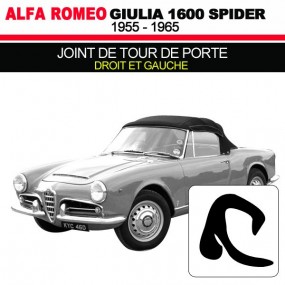 Alfa Romeo Giulia Spider 1600 kabriolet uszczelka prawych i lewych drzwi