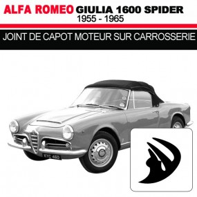 Joint de capot moteur sur carrosserie cabriolets Alfa Romeo Giulia Spider 1600