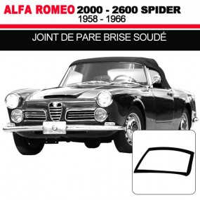Joint de pare brise soudé pour les cabriolets Alfa Romeo 2000, 2600 Spider
