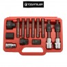 Coffret pour démontage de poulie d'alternateur debrayable multimarques (13 pièces) - ToolAtelier
