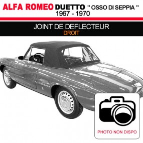 Joint de déflecteur droit pour les cabriolets Alfa Romeo Spider Duetto