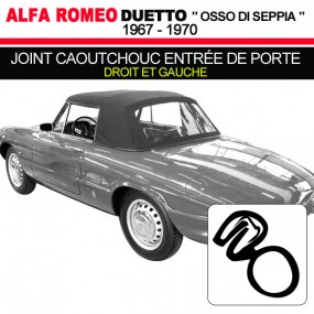 Joint caoutchouc pour entrée de porte (droit et gauche) pour cabriolets Alfa Romeo Spider Duetto