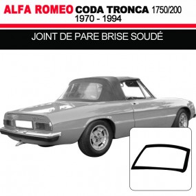 Vedação de pára-brisas soldada Alfa Romeo Serie II Coda Tronca (1969-1983)
