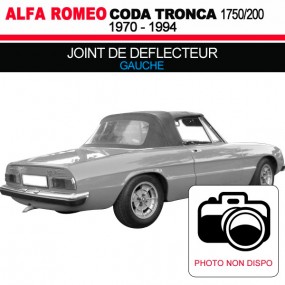 Joint de déflecteur gauche pour cabriolets Alfa Romeo Série II Coda Tronca