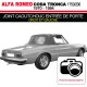 Gumowa uszczelka wejścia do drzwi do kabrioletów Alfa Romeo Seria II Coda Tronca