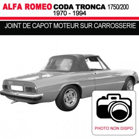 Joint de capot moteur sur carrosserie pour cabriolets Alfa Romeo Série II Coda Tronca