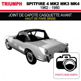 Joint de capote casquette avant (haut de pare brise) pour les cabriolets Triumph Spitfire