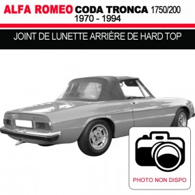 Vedante (selo) da janela traseira da parte superior rígida Alfa Romeo Series II Coda Tronca