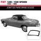 Guarnizione parabrezza saldata per Fiat 1200/1500 cabriolet