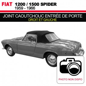 Junta de goma para entrada de puerta derecha e izquierda para descapotables Fiat 1200/1500