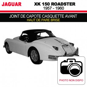Hood gasket front cap (top of windscreen) for Jaguar XK 150 Roadster convertibles