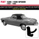 Joint de porte avant partie haute de porte pour les cabriolets Fiat 1200/1500