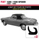 Joint de tour de porte pour les cabriolets Fiat 1200/1500
