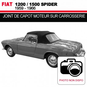 Joint de capot moteur sur carrosserie pour les cabriolets Fiat 1200/1500