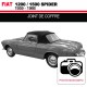 Joint de coffre pour les cabriolets Fiat 1200/1500