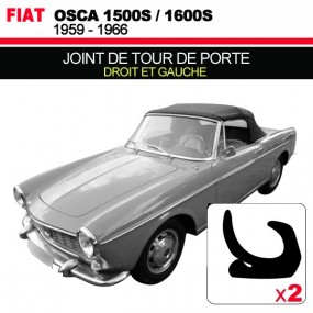 Door tower seal for Fiat Osca 1500S 1600S convertibles