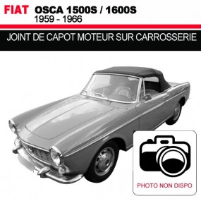 Joint de capot moteur sur carrosserie pour les cabriolets Fiat Osca 1500S/1600S