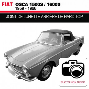 Joint de lunette arrière de hard top pour les cabriolets Fiat Osca 1500S/1600S