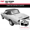 Joint de coffre pour les cabriolets Fiat 850 Spider