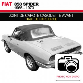 Joint de capote casquette avant pour les cabriolets Fiat 850 Spider
