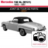 Joint de tour de porte droit pour les cabriolets Mercedes 190 SL