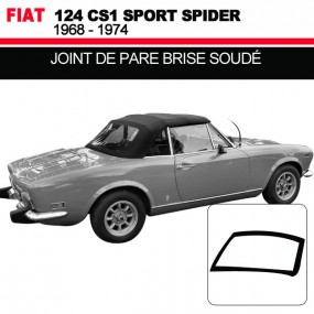 Joint de pare brise soudé pour les cabriolets Fiat 124 CS1 Spider