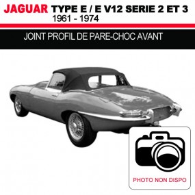 Voorbumper profielafdichting voor Jaguar E-Type 2 en 3 serie cabrio's