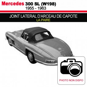 Convertible top arch side seal for Mercedes 300 SL convertibles