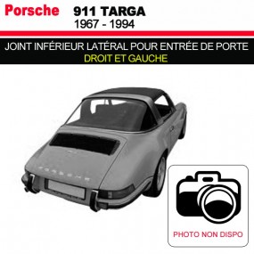 Joint inférieur latéral pour entrée de porte pour les cabriolets Porsche 911 Targa
