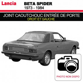 Joint caoutchouc d'entrée de porte pour les cabriolets Lancia Beta Spider