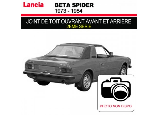 Joint de toit ouvrant avant et arrière 2ème série pour les cabriolets Lancia Beta Spider