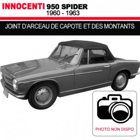 Motorkapboogafdichting en stijlen voor Innocenti 950 cabrio's