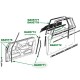 Interior door seal Peugeot 204/304 convertible (JOC8B)
