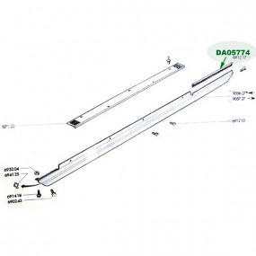 Peugeot 204/304 convertible underbody protection seal