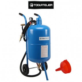 Jateador de areia de pressão móvel 38l (com acessórios) - ToolAtelier