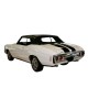 Soft top Chevrolet Chevelle Malibu convertible in vinyl with rear window in PVC