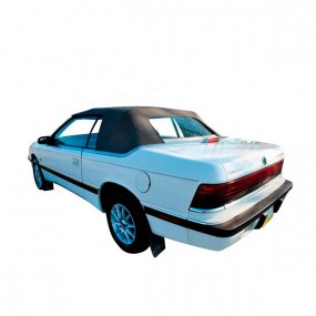 Soft top Complete Chrysler Le Baron convertible in vinyl with glass rear window with defrost