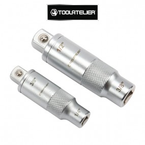Square reducing increasing bit for ratchet wrench (3/8 "to 1/4" and 1/2 "to 3/8") - ToolAtelier®